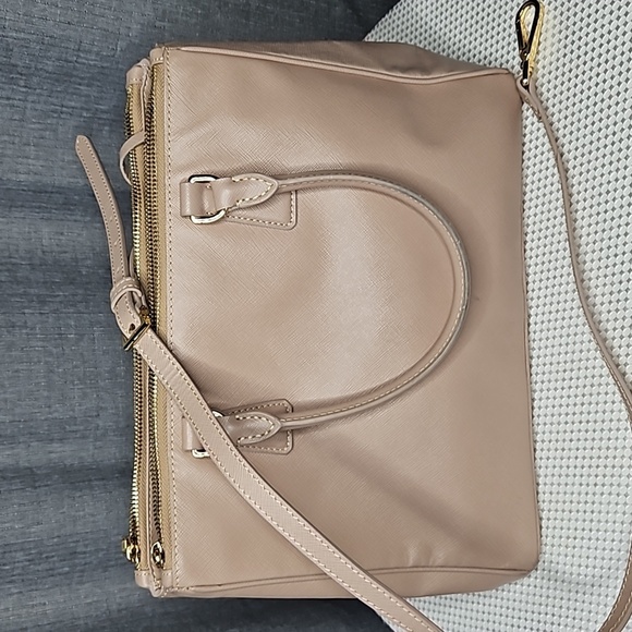 PRADA SAFFIANO GALLERIA  TOP HANDLE TOTE -PINK BEIGE - Picture 3 of 14